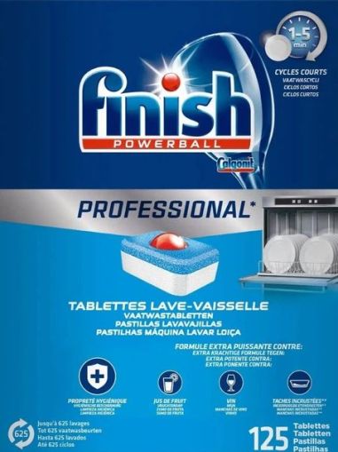 FINISH Professional таблетки за съдомиална - 125 таблетки