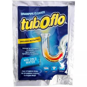 Tuboflo гранули за отпушване на канали, активират се със студена вода 130 гр.
