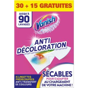 VANISH цветоулавящи кърпички за пране45 бр.