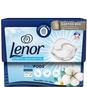 Lenor капсули 14 бр. картонена кутия SENSITIVE