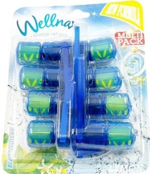 WELLNAX тоалетни блокчета за почистване, тип кошничка 4х50 гр. - Евкалипт