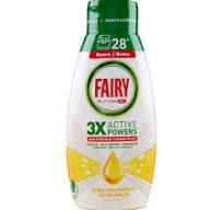 Fairy гел съдомиялна концентрат 504 мл /28 пр - Лимон