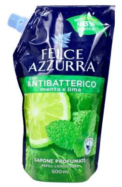Felce Azzurra течен сапун пълнител ПЛИК 500 мл - Lime & Mint