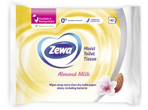 Влажна тоалетна хартия ZEWA Almond milk