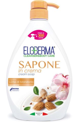 ELODERMA течен сапун с помпа 1 л - Бадем