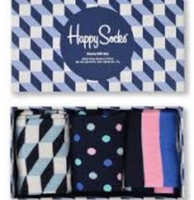 HAPPY SOCKS мъжки чорапи 41-46 подаръчен комплект 3 чифта