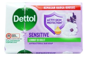 DETTOL сапун 100 гр - Sensitive-Бял мускус и Лавандула