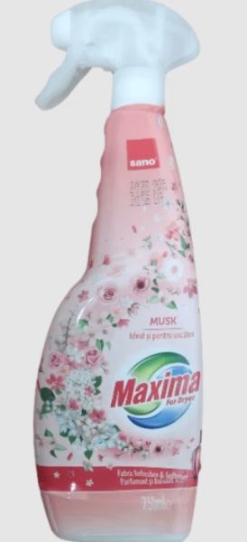 SANO Спрей омекотител за сушилня - Муск 750 мл