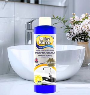 Shiny Sinks крем за стъклокерамика,стомана и гранит 250 мл Лимон