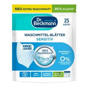 Dr Beckmann Magic Leaves Sensitive листчета за пране 25 бр - универсални