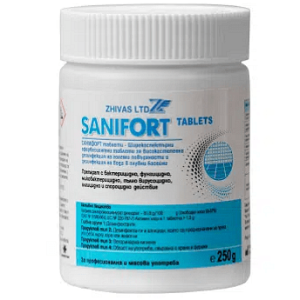 SANIFORT таблетки за дезинфекция на вода, басейни