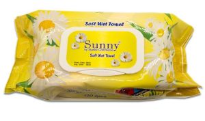 SUNNY Мокри кърпички 120 бр. - Лайка и Алое вера
