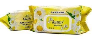 SUNNY Мокри кърпички 120 бр. - Лайка и Алое вера