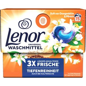 Lenor капсули 15 бр - Портокалов цвят и праскова