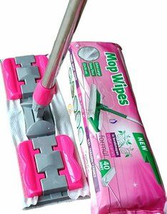 MOP WIPES мокри кърпи за под 40 бр ГОЛЕМИ XXL РАЗМЕР 22x36 см.