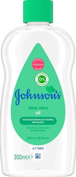 Johnsons Baby бебешко олио 300 мл - Алое вера