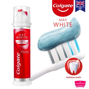 Colgate Max white паста за зъби помпа 100 мл.