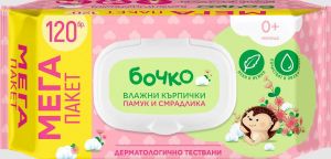 Бочко мокри кърпи Мега пакет - Памук и смрадлика 120 броя 
