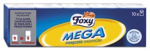 FOXY носни кърпи мини пакетче (стек 10 бр. пакетчета)