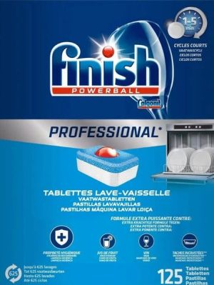 FINISH Professional таблетки за съдомиална - 125 таблетки