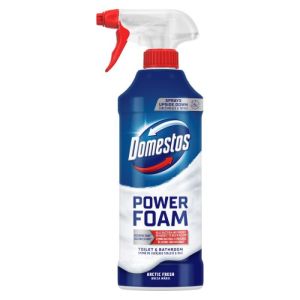 Domestos Power Foam почистваща пяна за баня и тоалетна, 435 мл