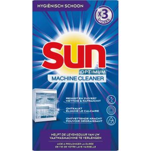  SUN Optimum препарат за почистване на съдомиялна 3 × 40 грама 