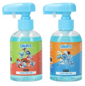 Smurfs - детски течен сапун с дозатор - музикален - 250 мл - Touch of Blue / Spring