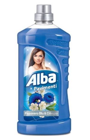 ALBA почистващ прапарат за под - 1 литър - Син мак и дива череша