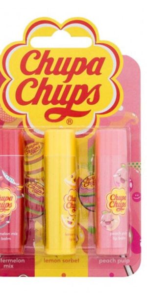 Chupa-Chups комплект балсами за устни - 3 броя