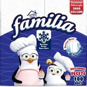 Familia салфетки 100 броя - сгънати