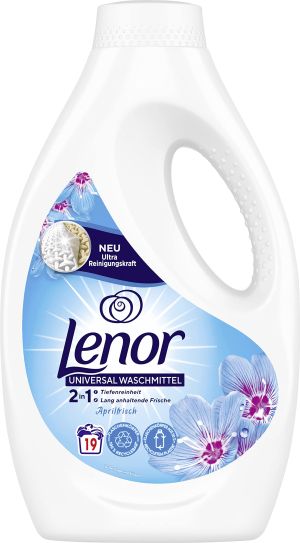 Lenor универсален течен перилен препарат 950 мл / 19 пранета - April Frisch