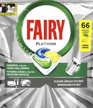 Fairy Platinum таблетки съдомиална 66 броя - Лимон