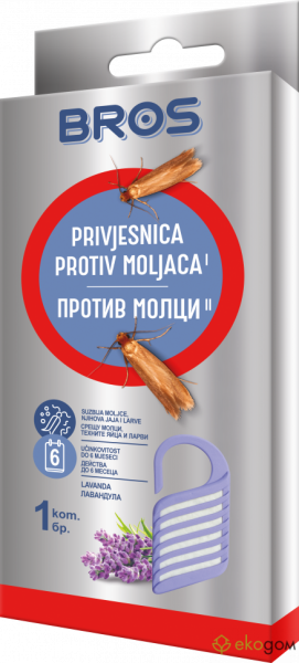 BROS ароматизатор тип закачалка против молци - Лавандула