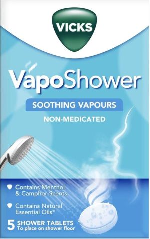 VICKS - успокояващи таблетки по време на душ - 5 броя