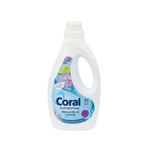 CORAL течен перилен препарат 1,15 л / 23 пр - цветно Водна лилия и Лимон