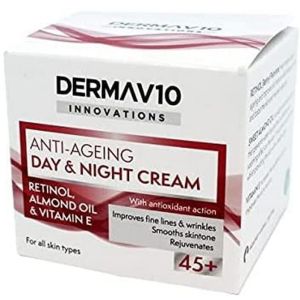 DERMA V10 Anti-Ageing Крем против бръчки 2в1 с Ретинол (50 мл)