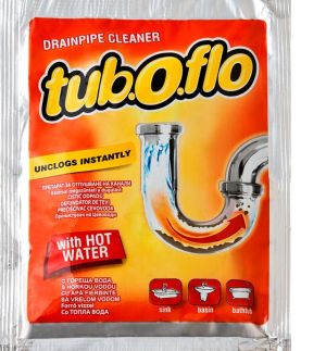 Tuboflo гранули за отпушване канали, активират се с топла вода 130 гр.