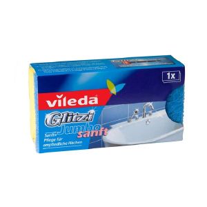 Vileda Jumbo XXL антибактериална недраскаща голяма гъба с канал