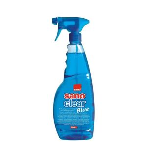 SANO Clear Blue - спрей препарат за прозорци - 1 литър 