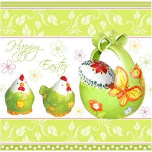 Великденски салфетки цветни 33x33 20 броя