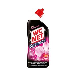WC Net Pink Flowers гел за почистване на тоалетна 750 мл  - с аромат на цветя