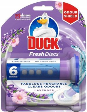 Duck WC свежи дискове гел за тоалетна чиния с аромат Lavanda - 2 бр.