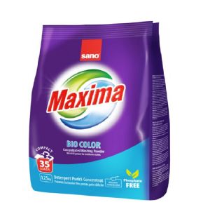 SANO Максима прах за пране 1,25 кг / 35 пранета - БИО за цветно пране