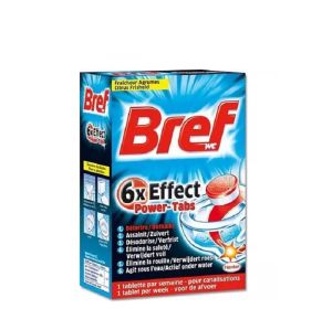 BREF почистващи таблетки за тоалетна чиния 8 бр. - ефект 6в1