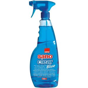 SANO Clear Blue - спрей препарат за прозорци - 1 литър 