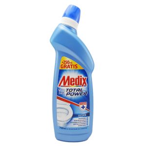Medix WC Power Gel Ocean почистващ препарат за тоалетна 750 мл - аромат Океан