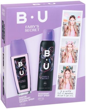 B.U.  комплект душ гел (250 мл) и дезодорант (150 мл) от серията  Fairy's Secretс - круша, кокос, ябълка