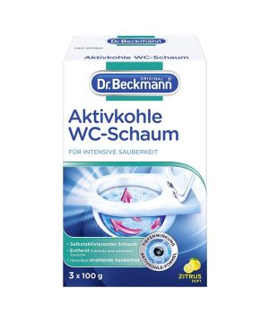 Dr. Beckmann препарат за почистване на тоалетна с активен въглен, 3 сашета x 100 гр 