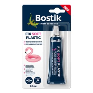 Bostik лепило за мека и твърда пластмаса 20 мл. - гъвкава връзка, лепи и под водата