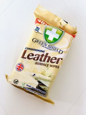 Green Shield мокри кърпи за кожени изделия и тапицерии 70 броя